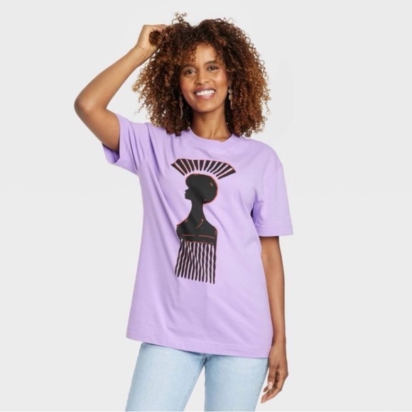 Target Tops - Target Black History Month Purple Artistic Graphic Tshirt Featured On TVUpshaws